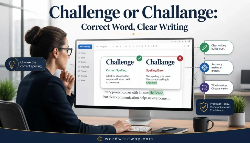 Challenge or Challange: Correct Word, Clear Writing