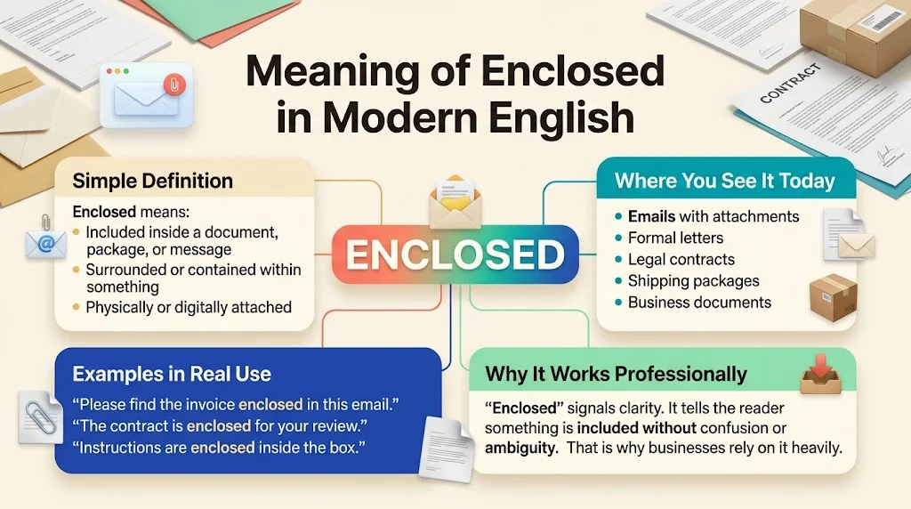 Enclosed vs Inclosed: Quick Reference
