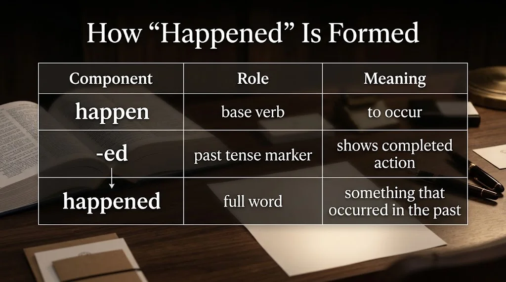 happend vs Happened: Quick Reference