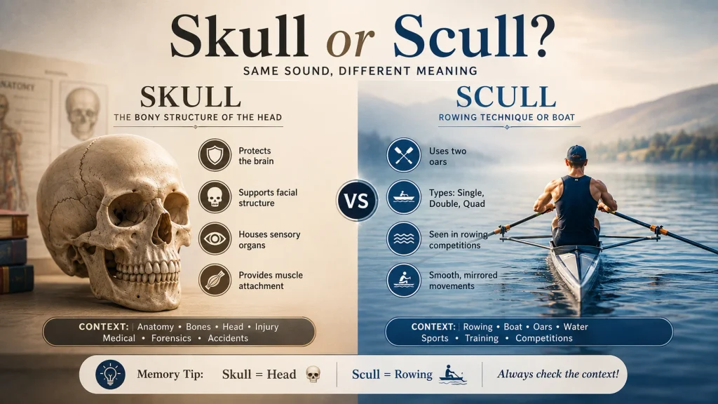 Skull or Scull complete grammar