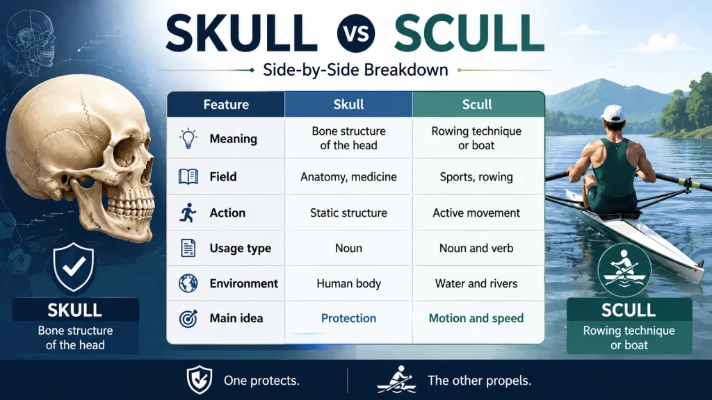 Skull or Scull quick comparison