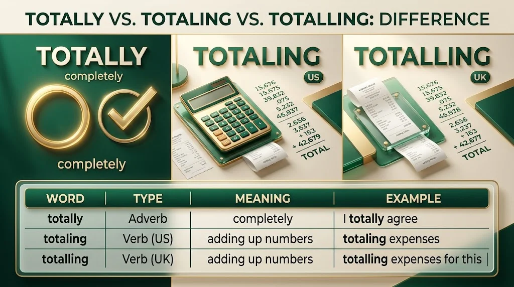 Totalling vs Totaling: Difference