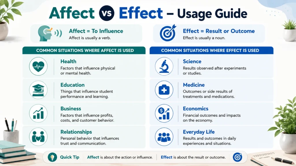 Affect vs Effect usage