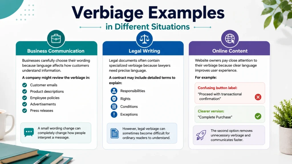 Verbiage Examples in Different Situations