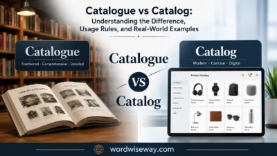 Catalogue vs Catalog: Difference