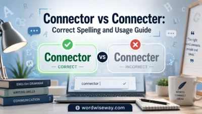 Connector vs Connecter: Correct Spelling