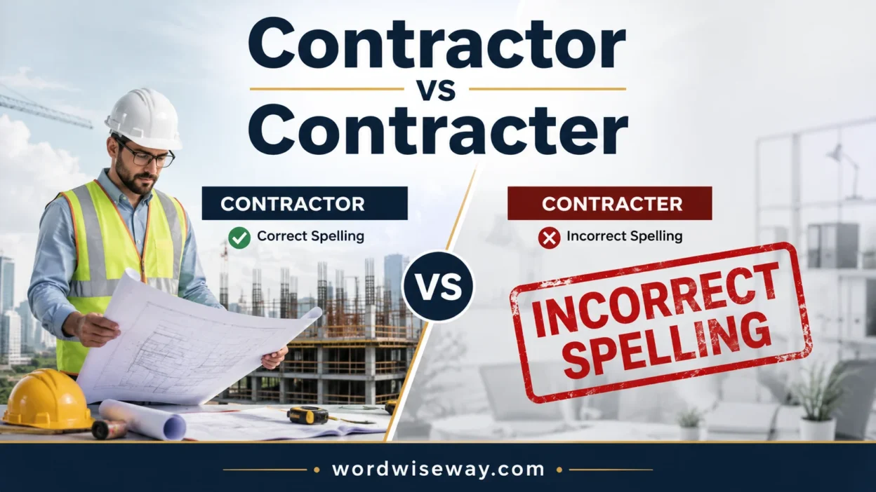 Contractor vs Contracter