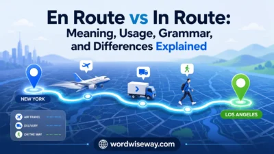 En Route vs In Route