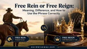 “Free Rein” or “Free Reign”
