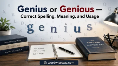 Genius or Genious
