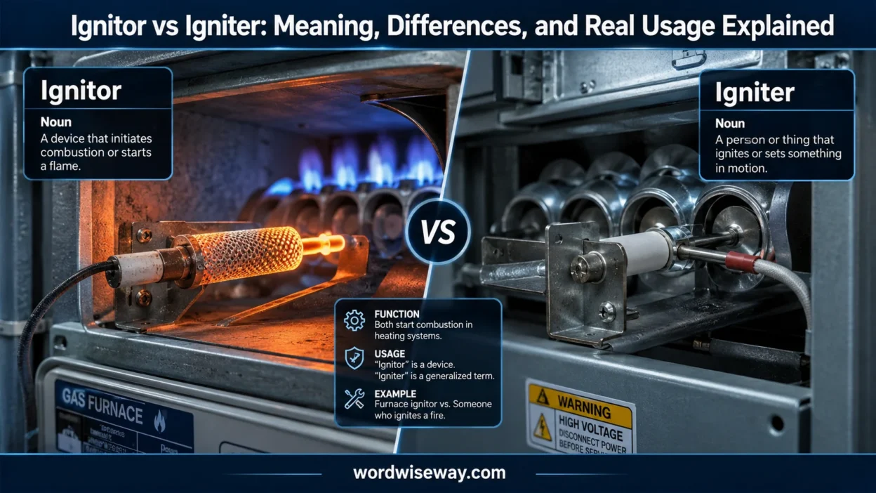 Ignitor vs Igniter