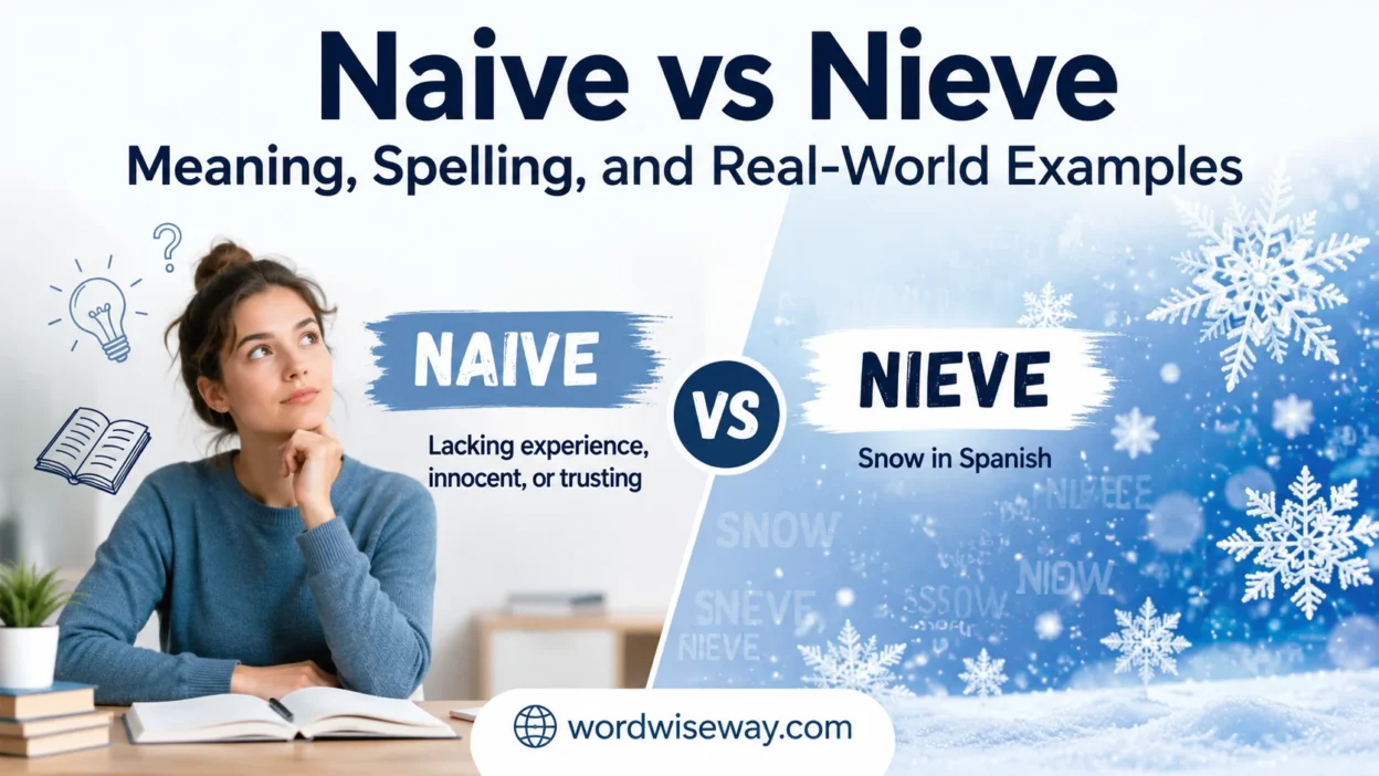 Naive vs Nieve: Meaning,