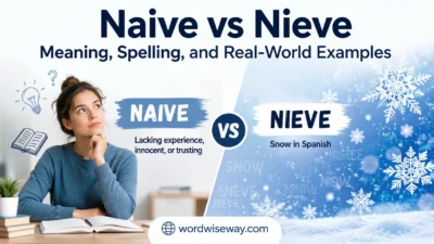 Naive vs Nieve: Meaning,