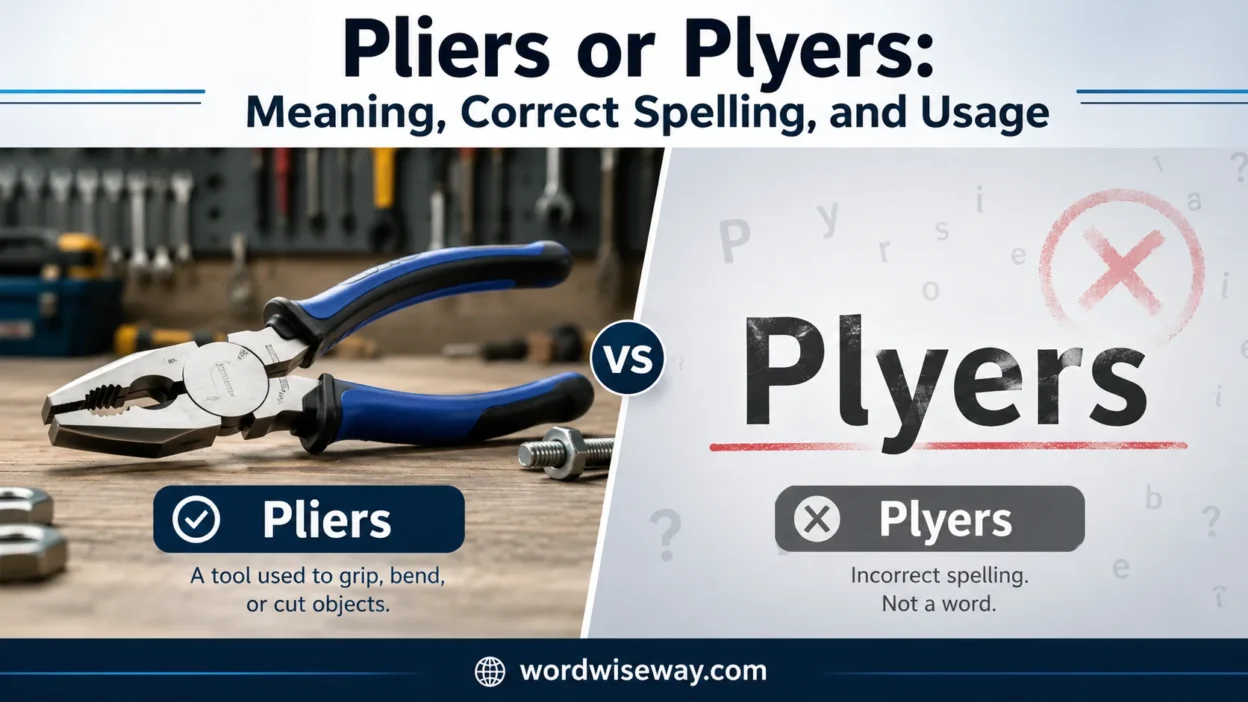 "Pliers” or “Plyers"