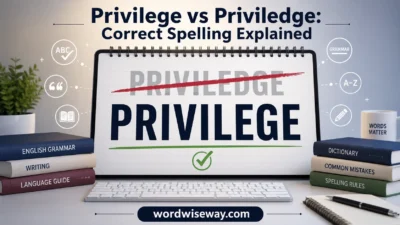 Privilege vs Priviledge