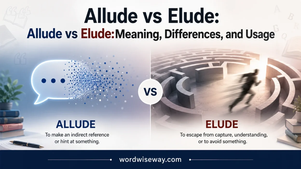 Allude vs Elude