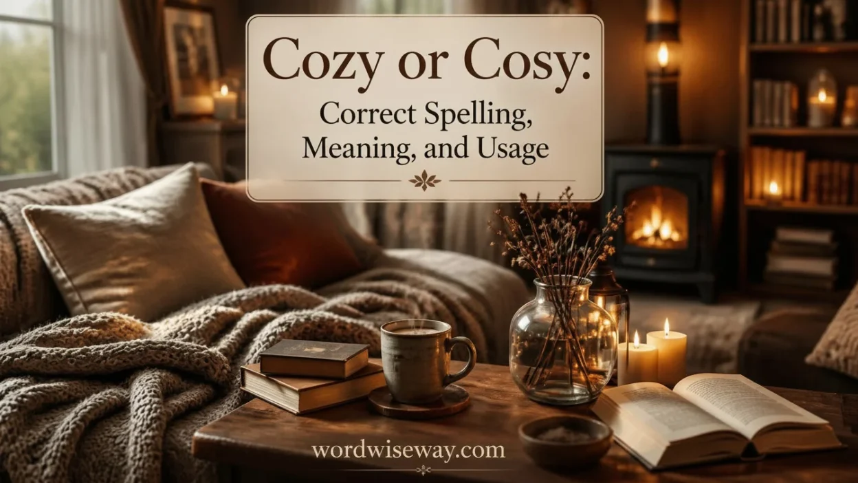 Cozy or Cosy