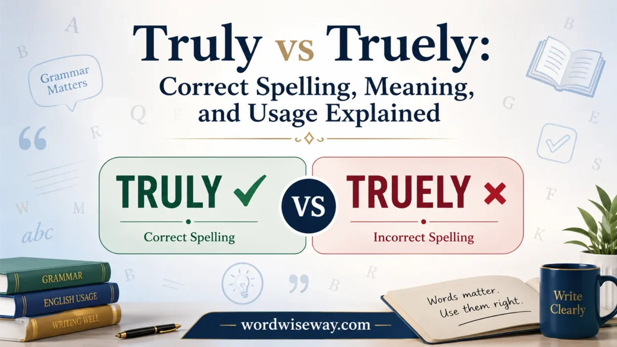 Truly vs Truely