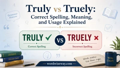 Truly vs Truely