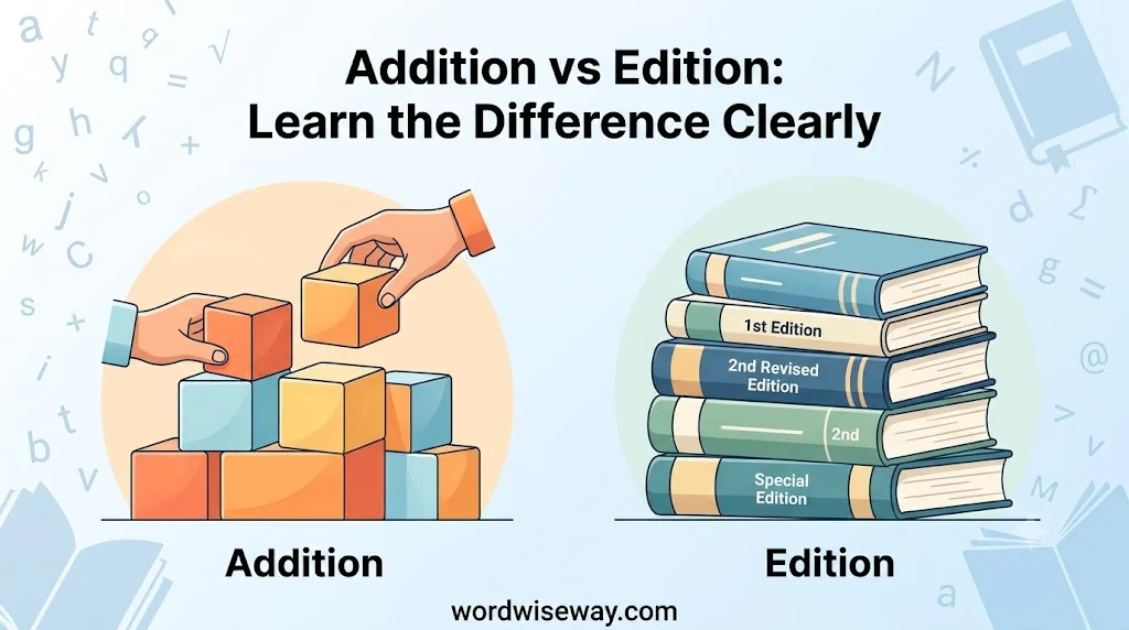 Addition vs Edition