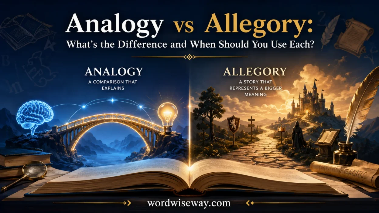 Analogy vs Allegory