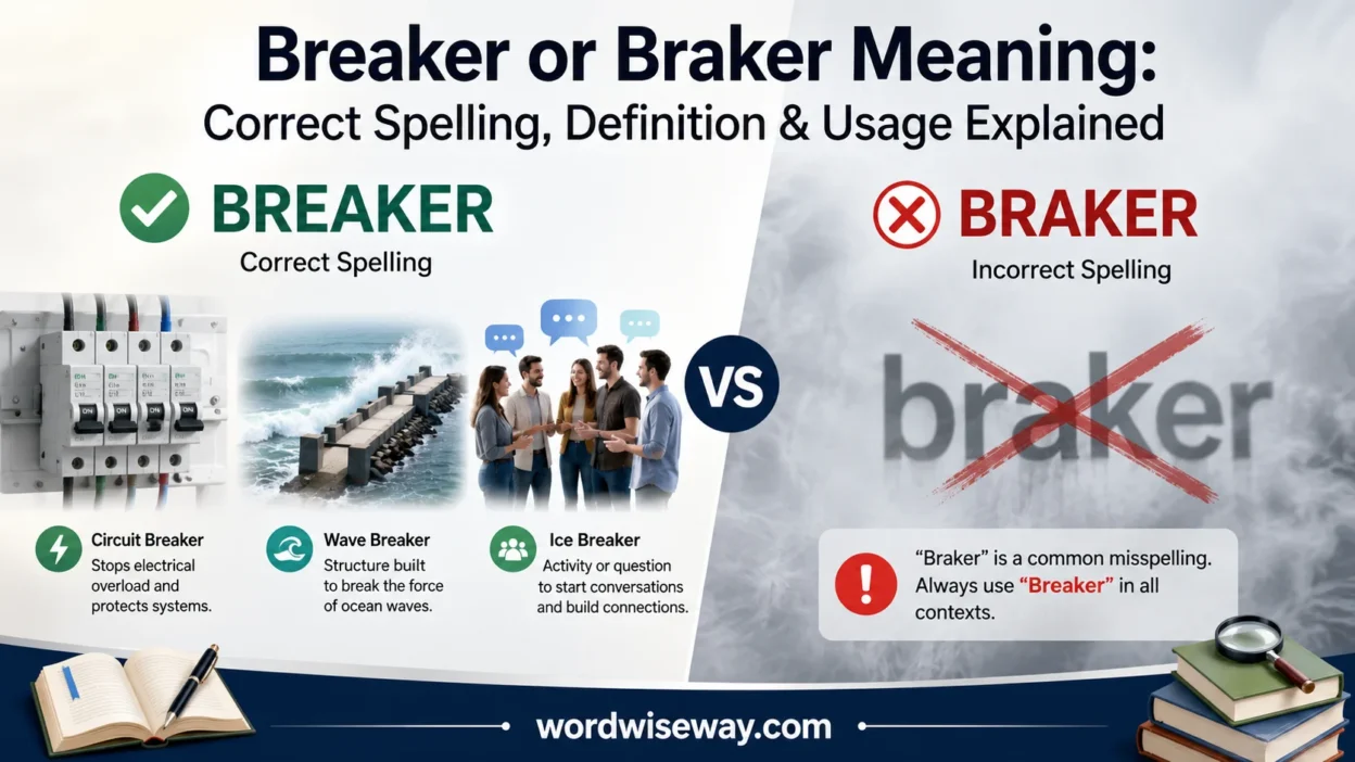 Breaker or Braker: Correct Spelling
