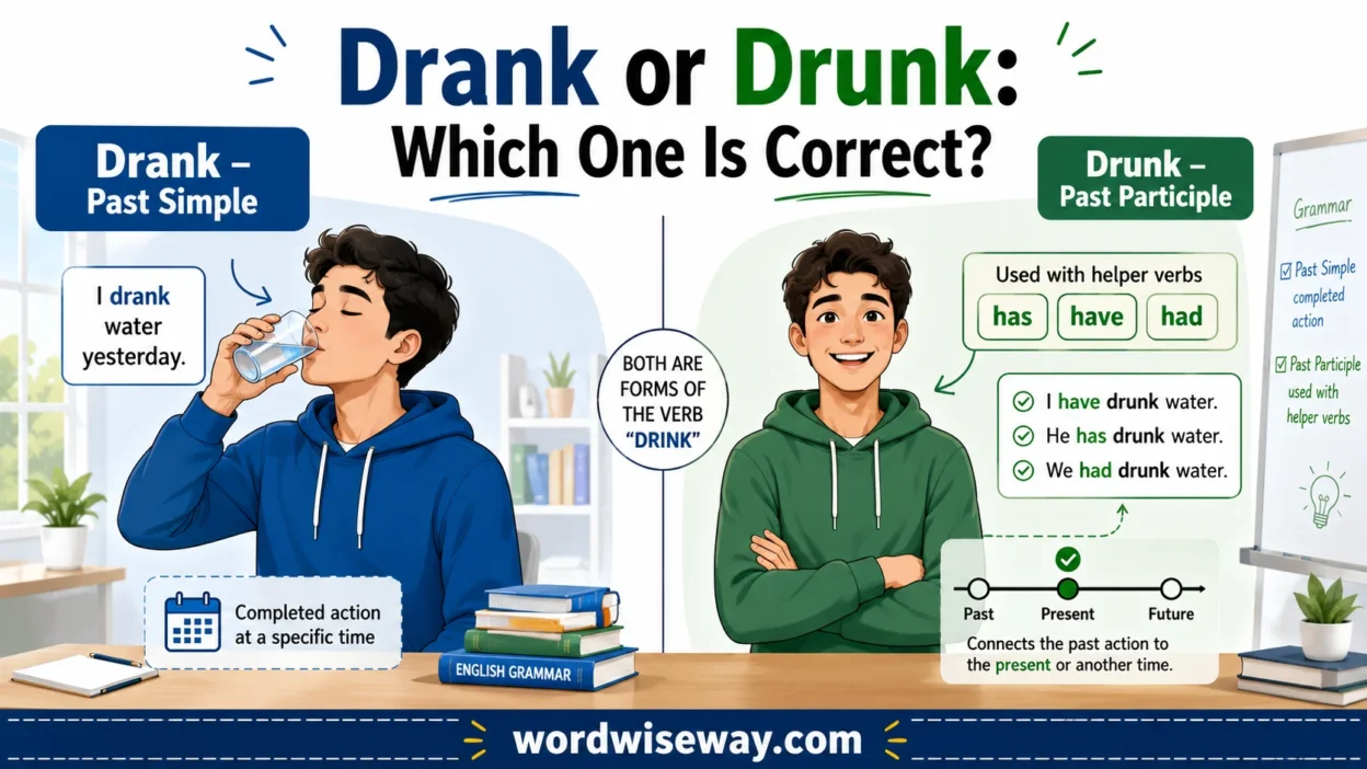 Drank or Drunk