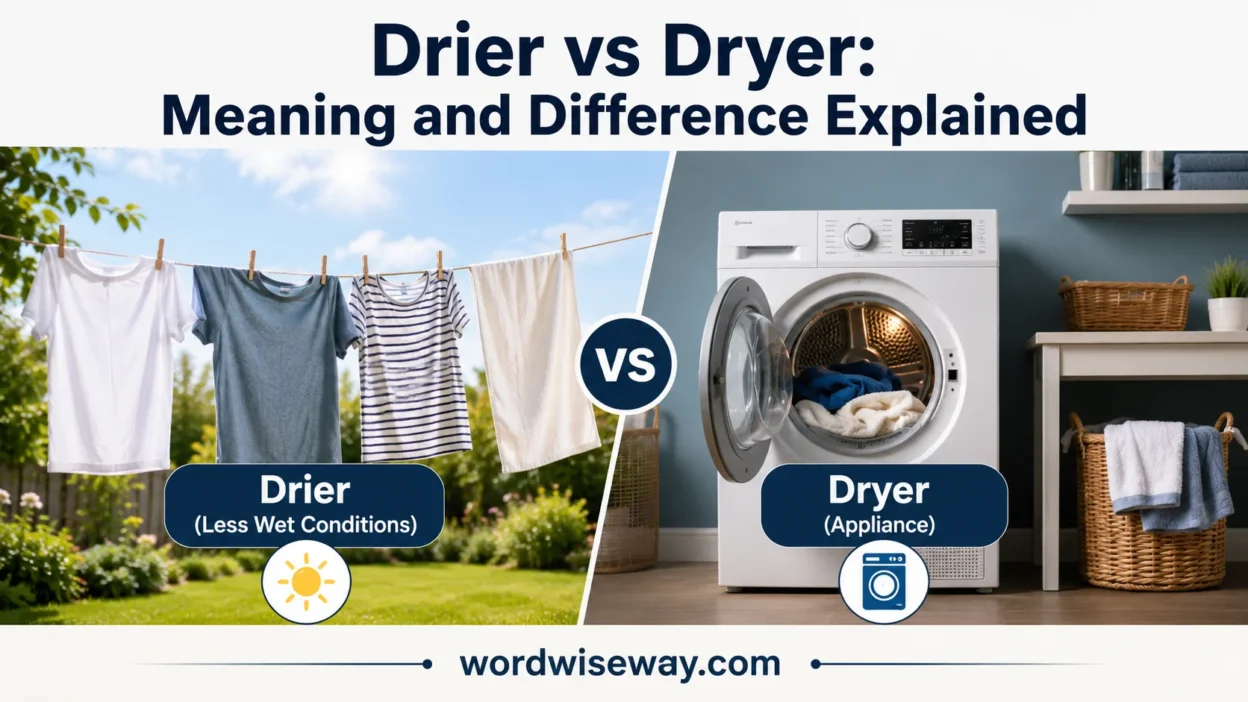 Drier vs Dryer: