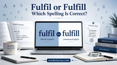 Fulfil or Fulfill