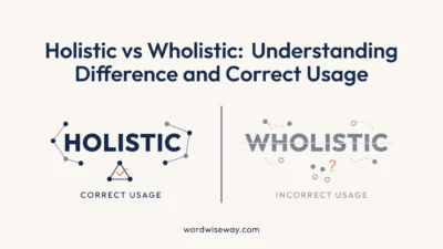 Holistic vs Wholistic