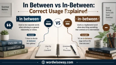 In Between vs In-Between