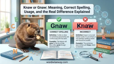 knaw or gnaw