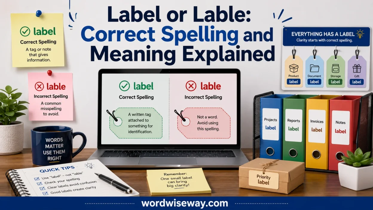 Label or Lable
