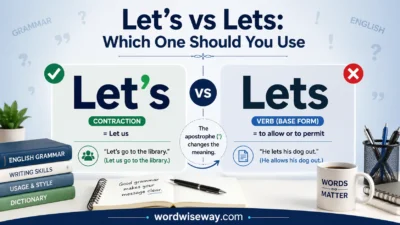 Let’s vs Lets
