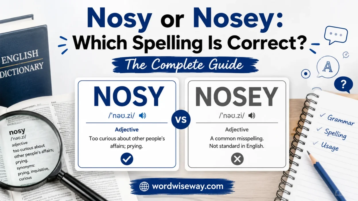 Nosy or Nosey