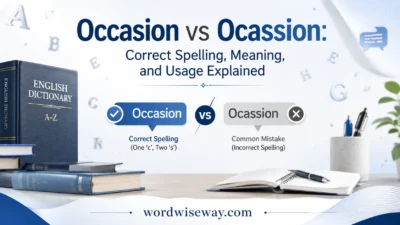 Occasion vs Ocassion