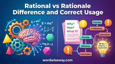 rational vs rationale