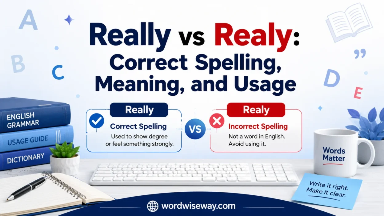 Really vs Realy