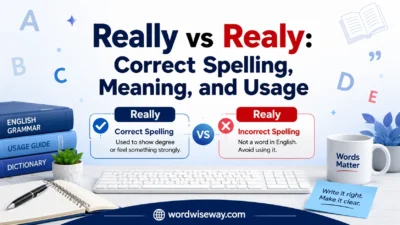 Really vs Realy