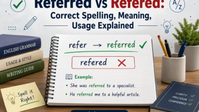 Referred vs Refered