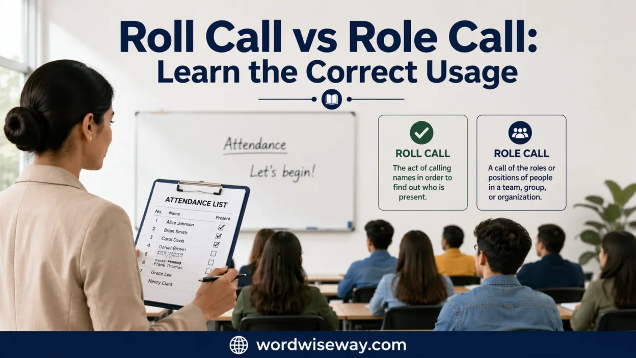 Roll Call vs Role Call