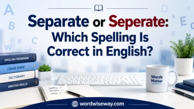 Separate or Seperate
