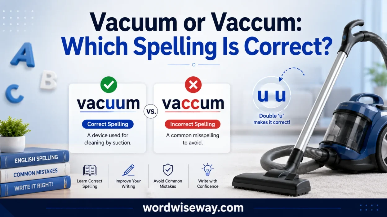 Vacuum or Vaccum