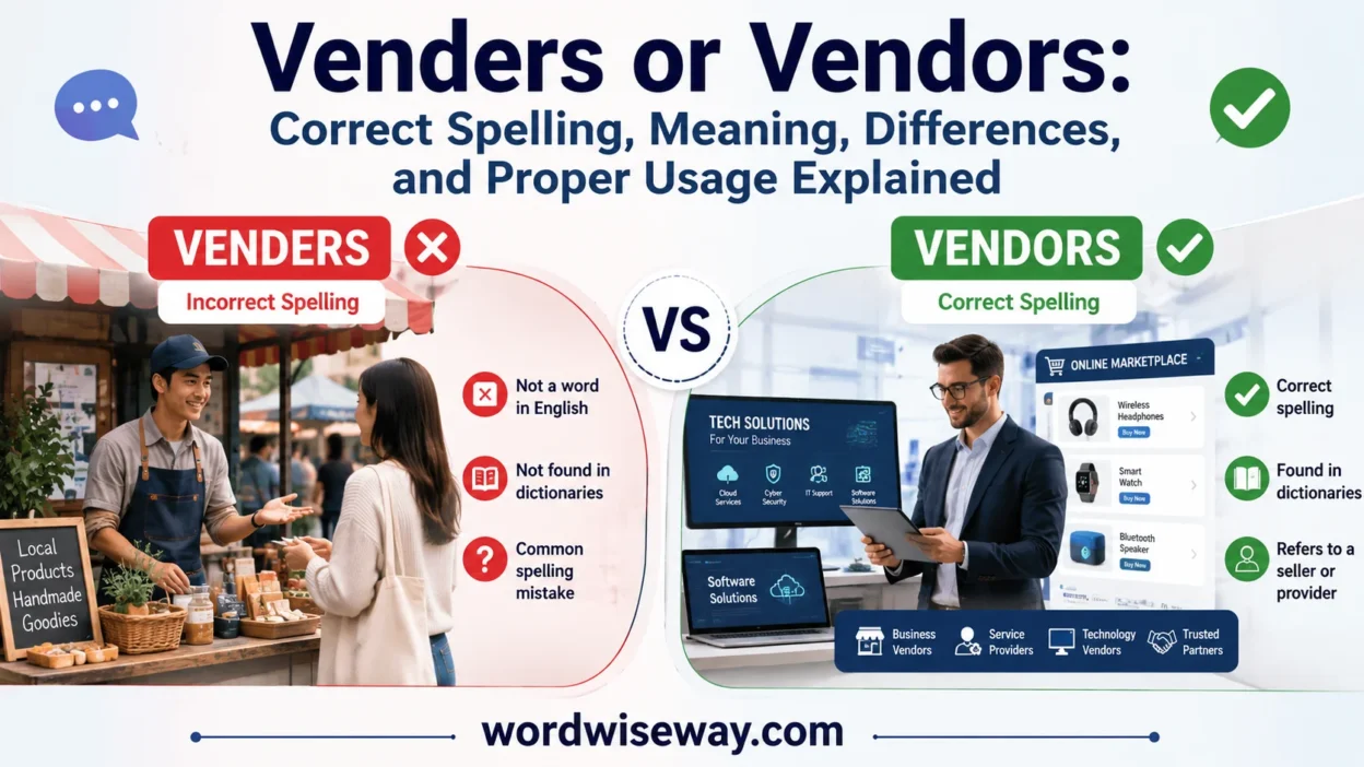 Venders or Vendors