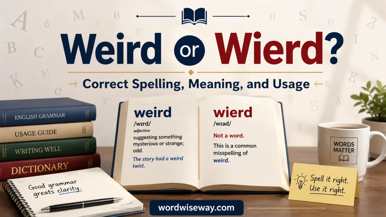 Weird or Wierd