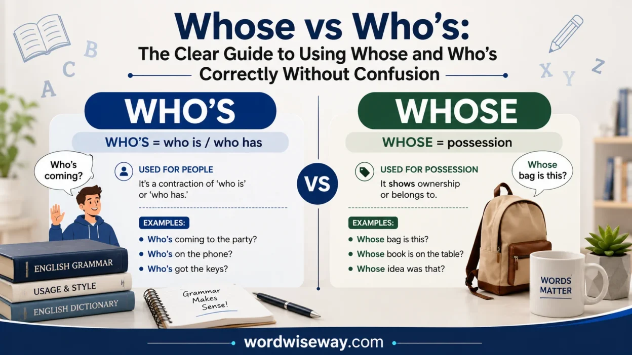 Whose vs Who’s