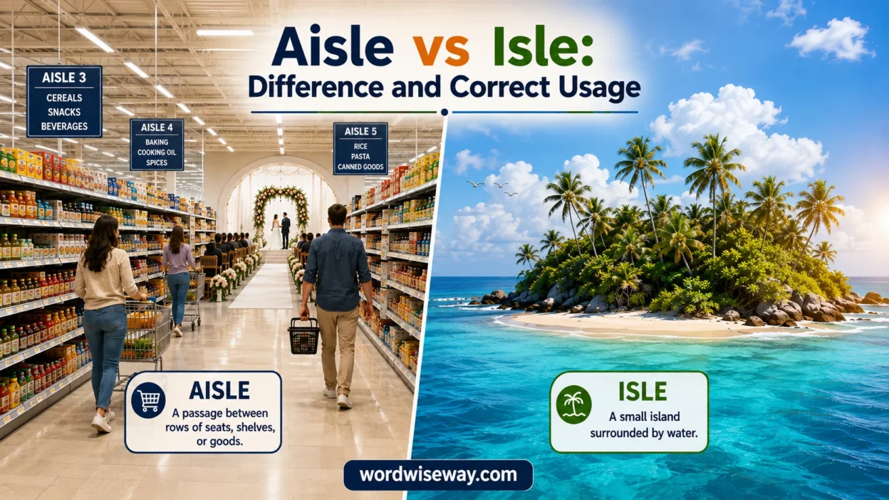 Aisle vs Isle