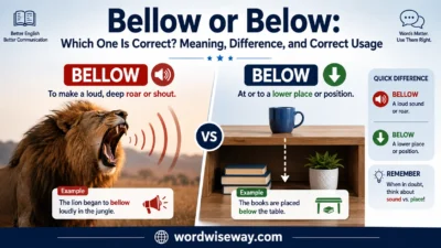 Bellow or Below