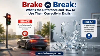 Brake vs Break