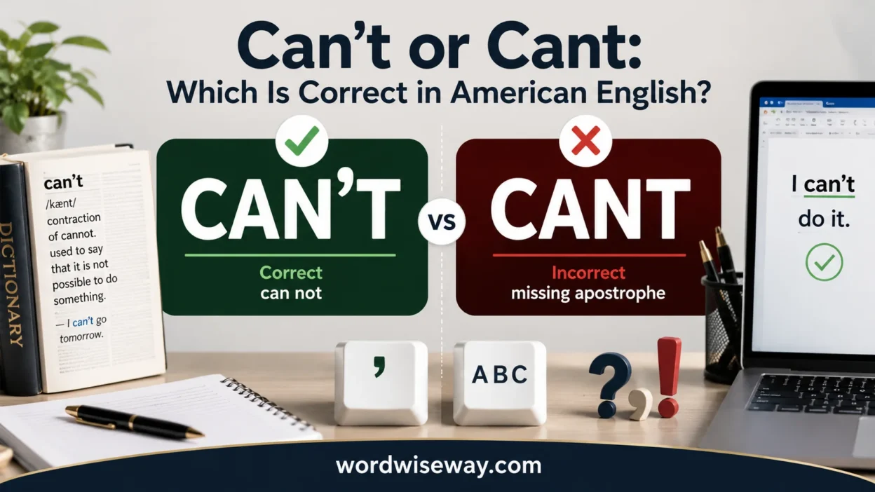 Can’t or Cant